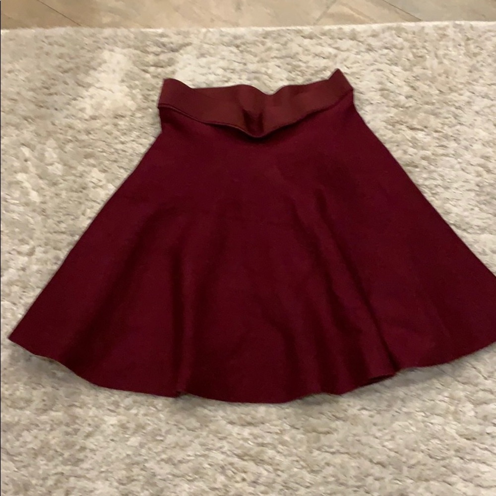 Burgundy Skirt